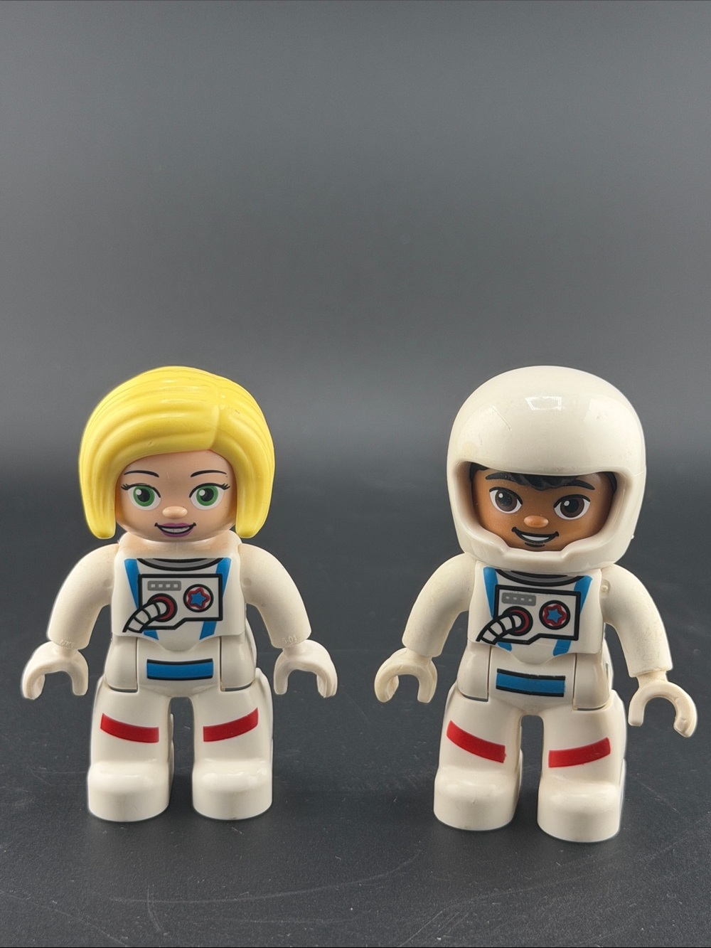 LEGO Duplo Kids Space Astronaut Minifigure Set - Girl and Boy